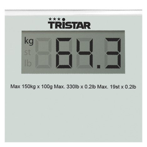 Tristar | Bathroom scale | WG-2419 | Maximum weight (capacity) 150 kg | Accuracy 100 g | White - 4